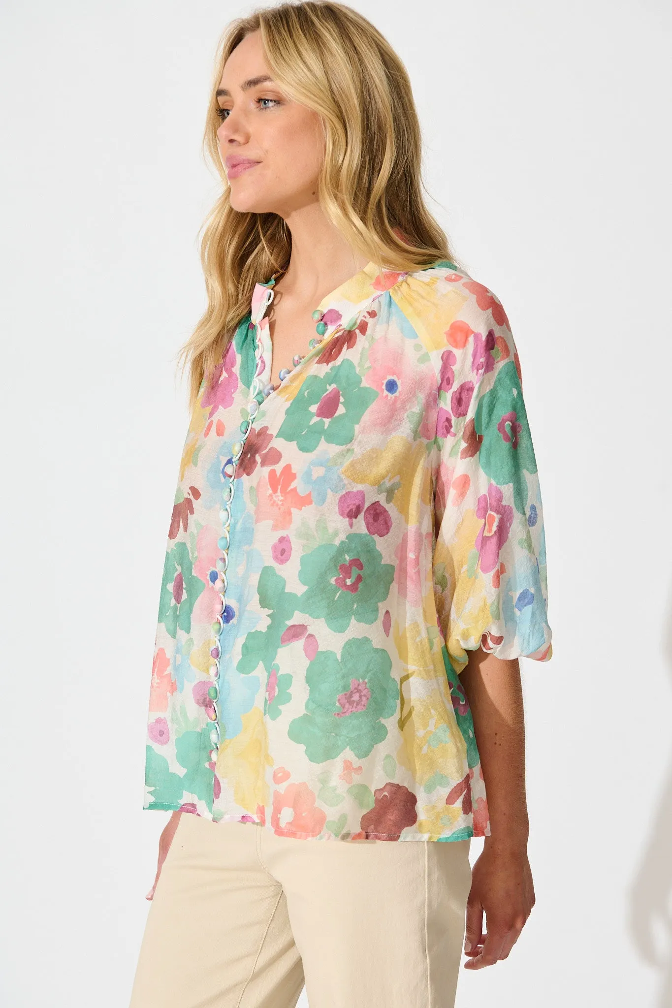 High Life Top in Multi Floral sold by St Frock product image thumbnail 2