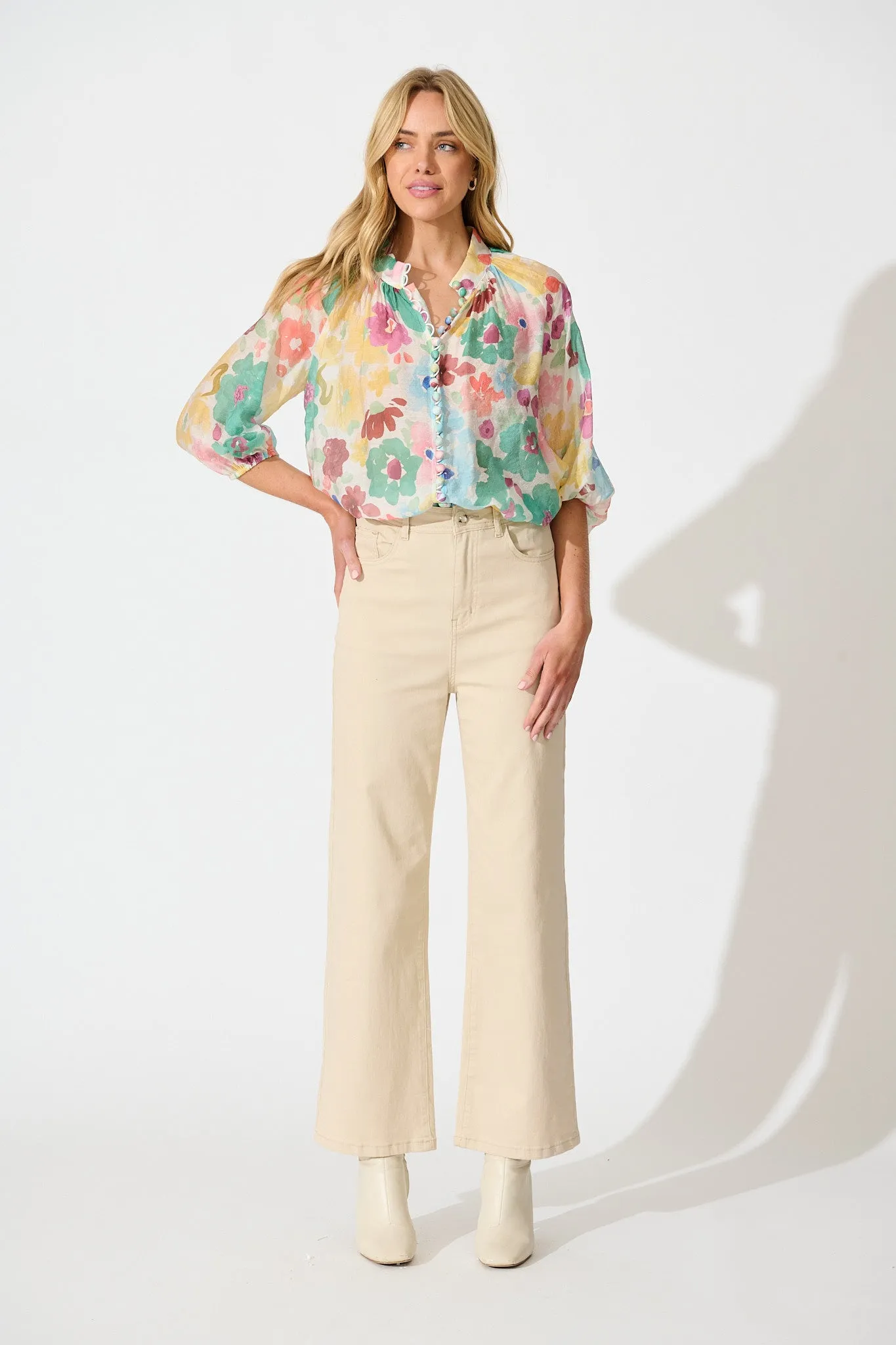 High Life Top in Multi Floral sold by St Frock product image thumbnail 4