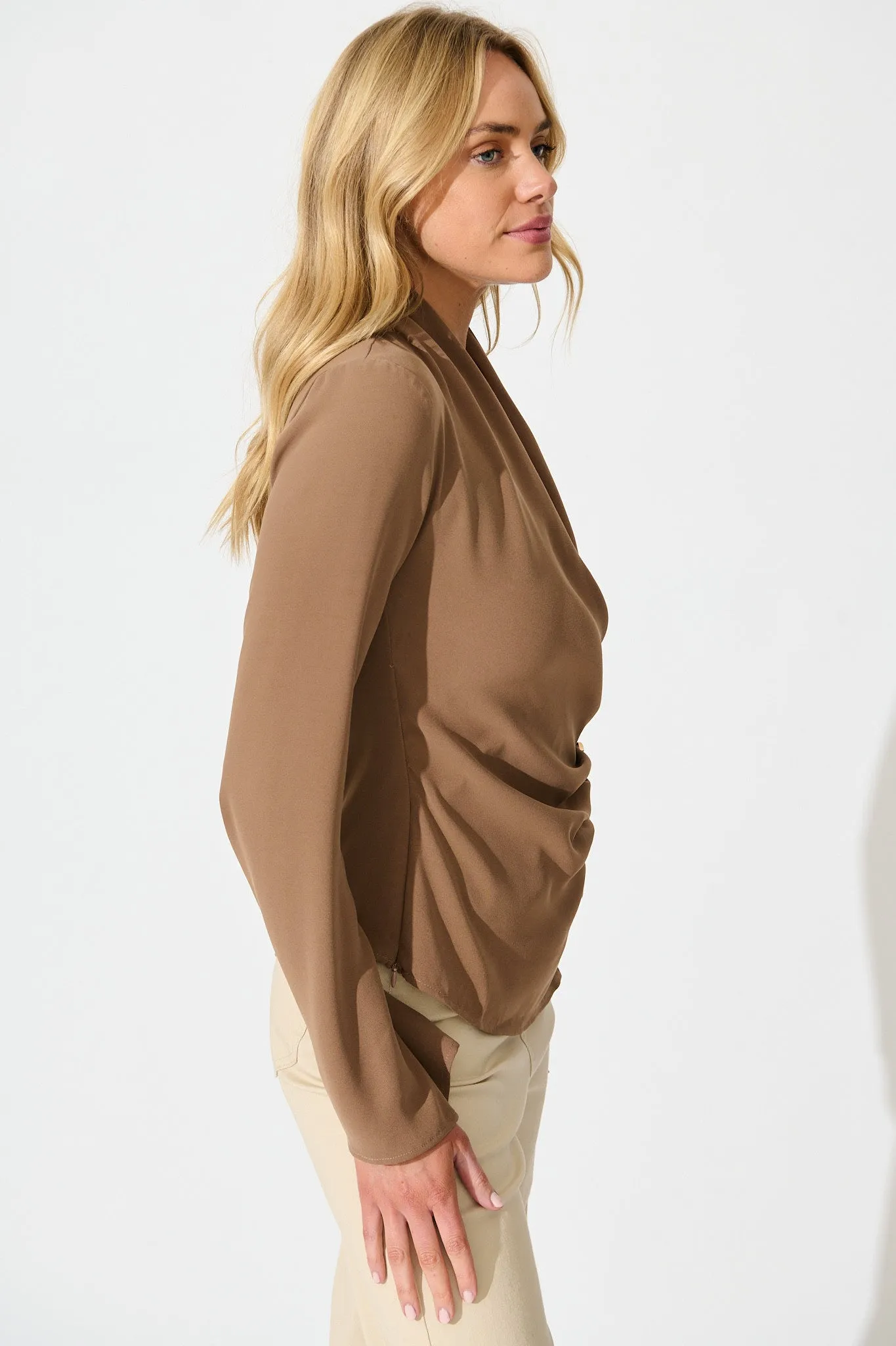 Desk To Drinks Top in Brown sold by St Frock product image thumbnail 3