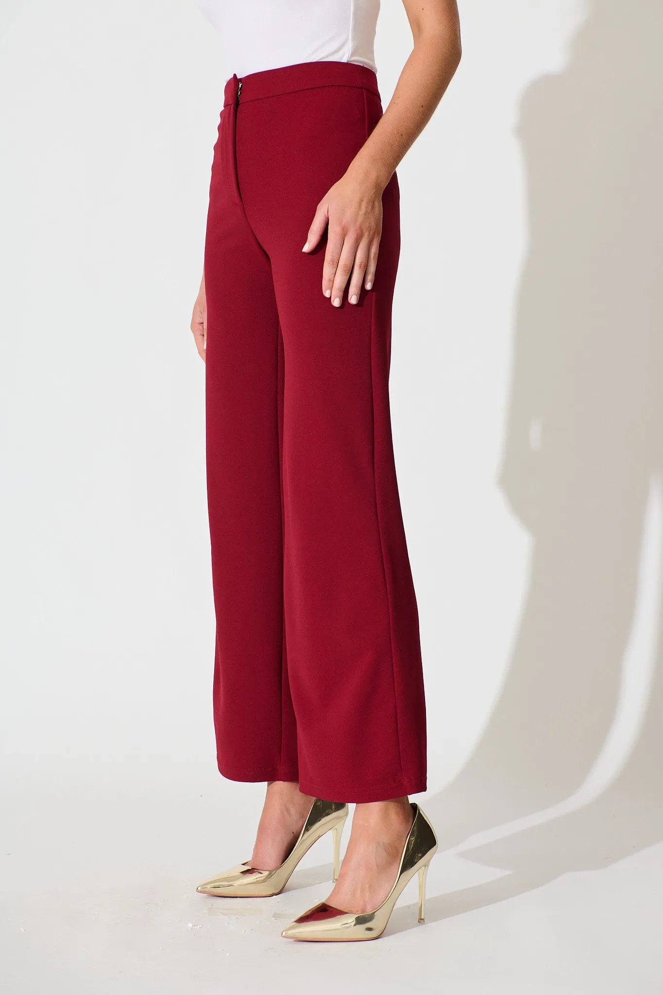 Executive Edge Pant in Wine sold by St Frock product image thumbnail 2