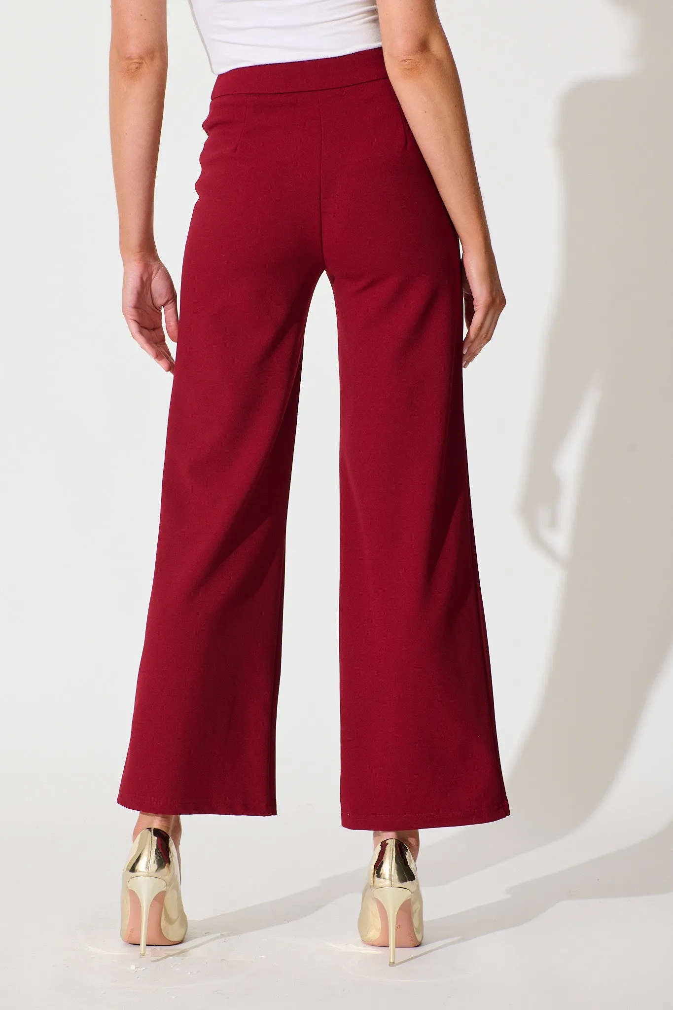 Executive Edge Pant in Wine sold by St Frock product image thumbnail 3
