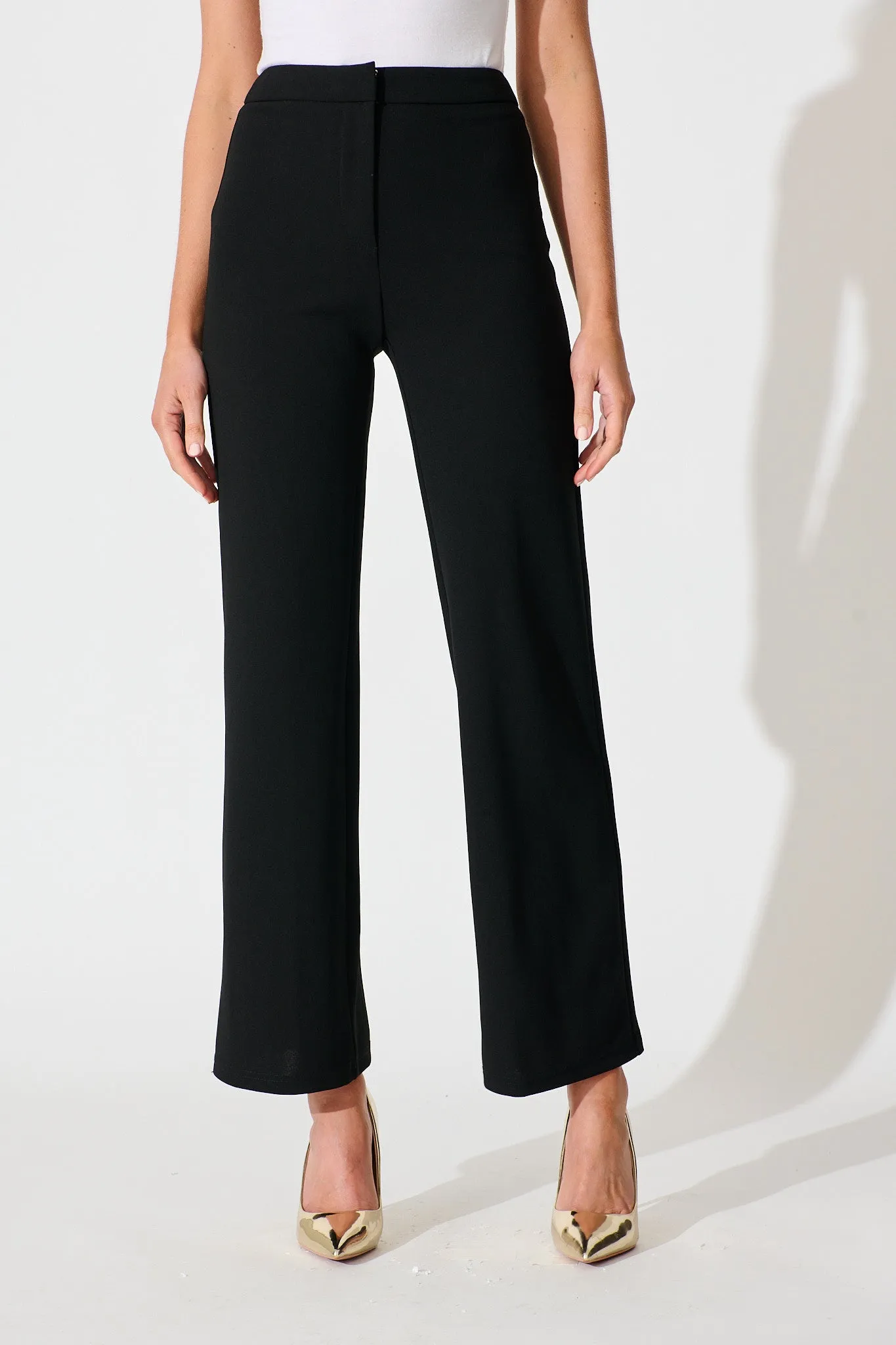 Executive Edge Pant in Black sold by St Frock