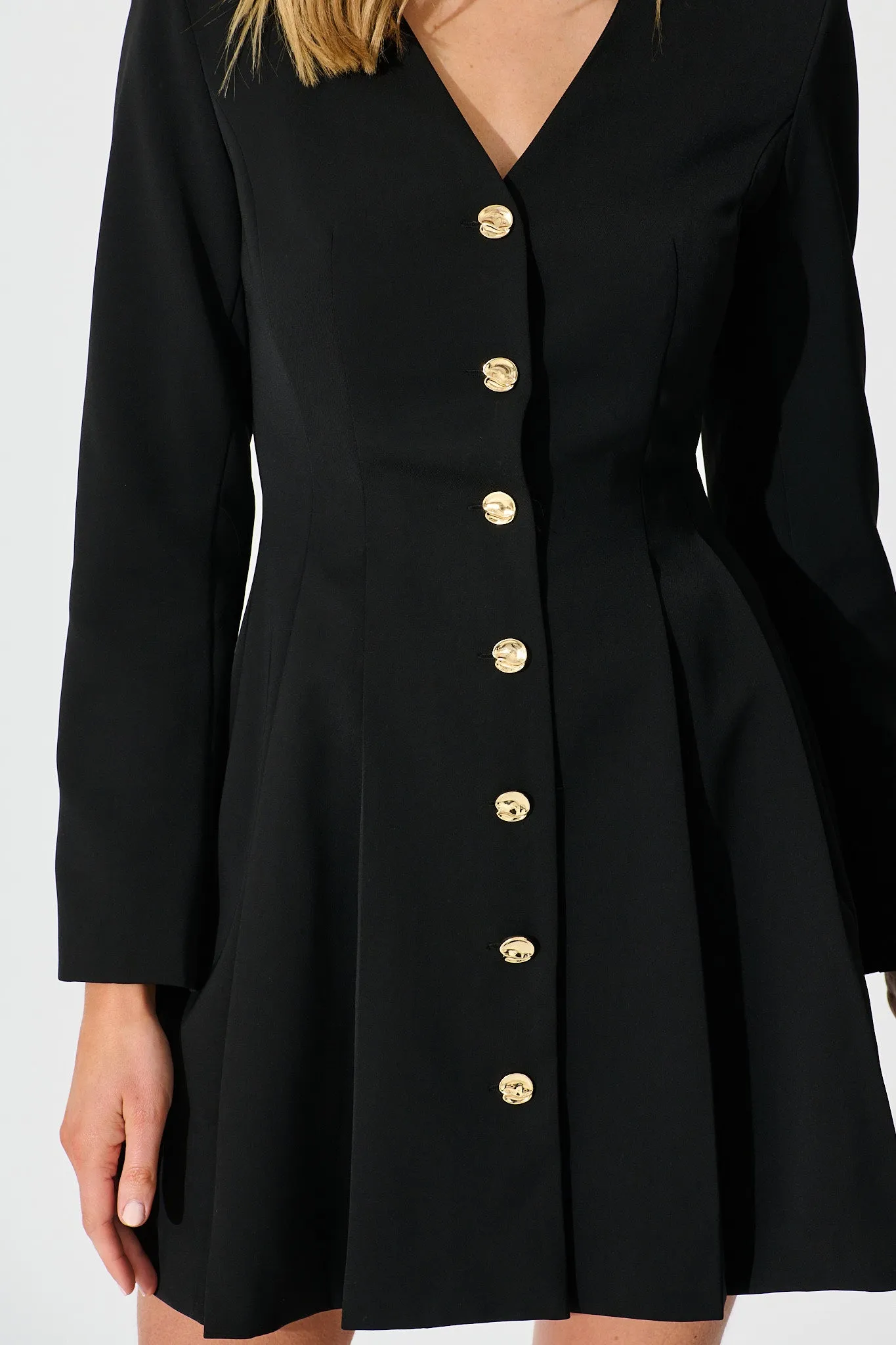 Office Siren Dress in Black sold by St Frock product image thumbnail 5