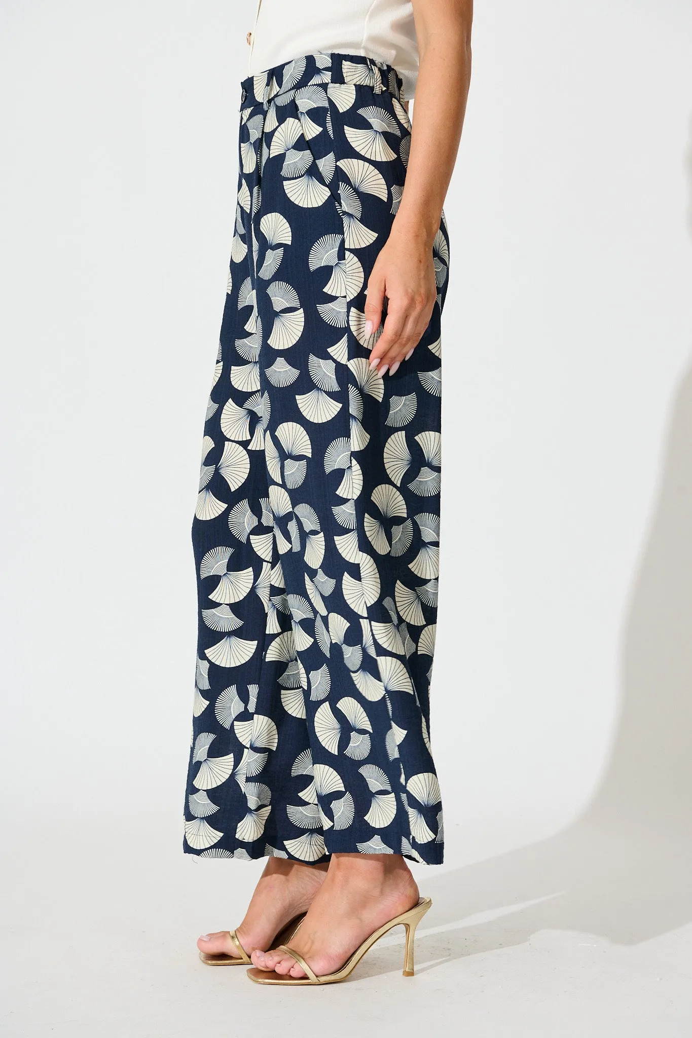 Dante Pant in Navy with White Print sold by St Frock product image thumbnail 2