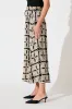 Mariah Petite Pant in Cream with Black Tile Print sold by St Frock