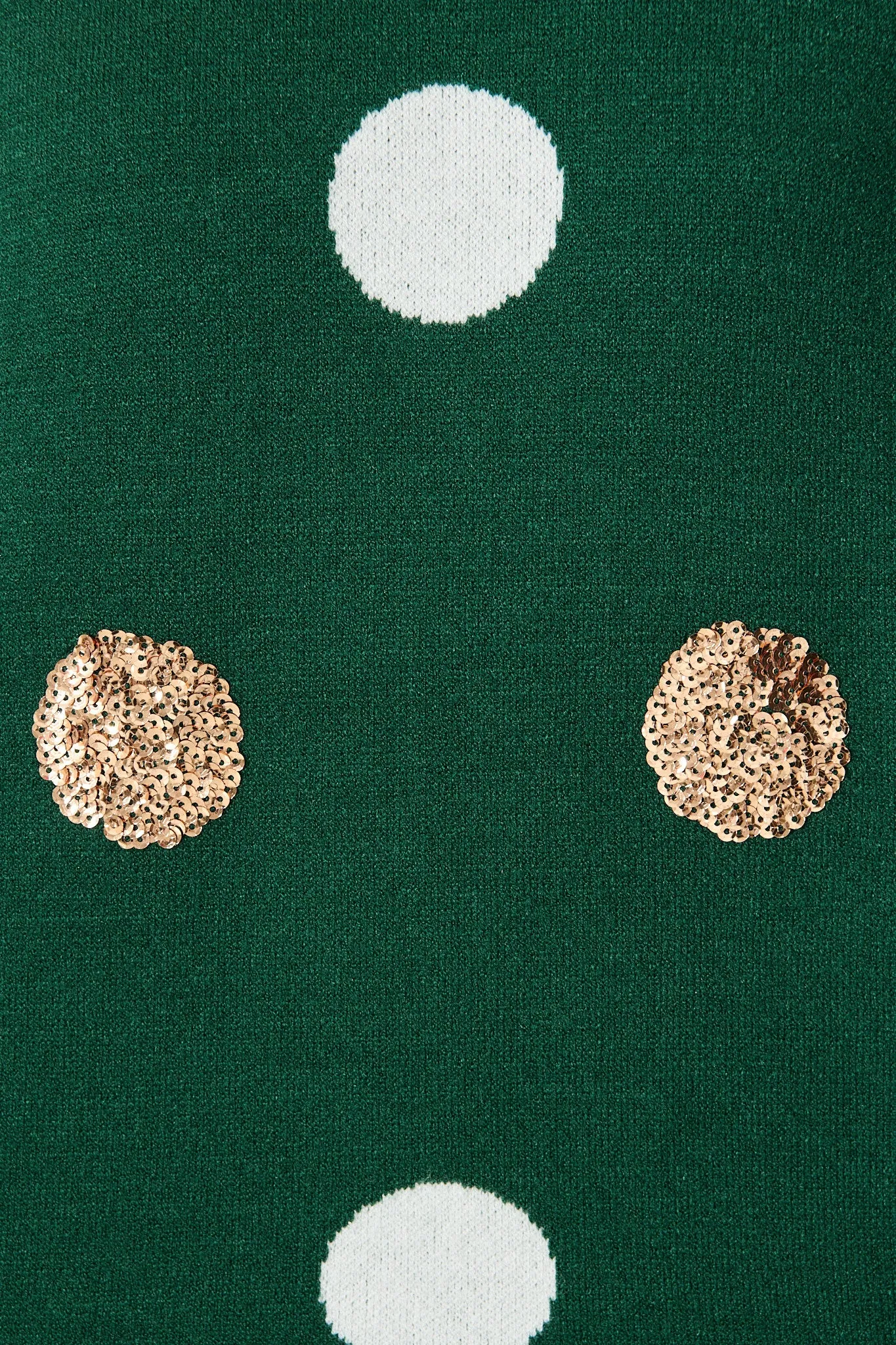 Almeria Knit In Emerald With Sequin Spot Wool Blend sold by St Frock product image thumbnail 5
