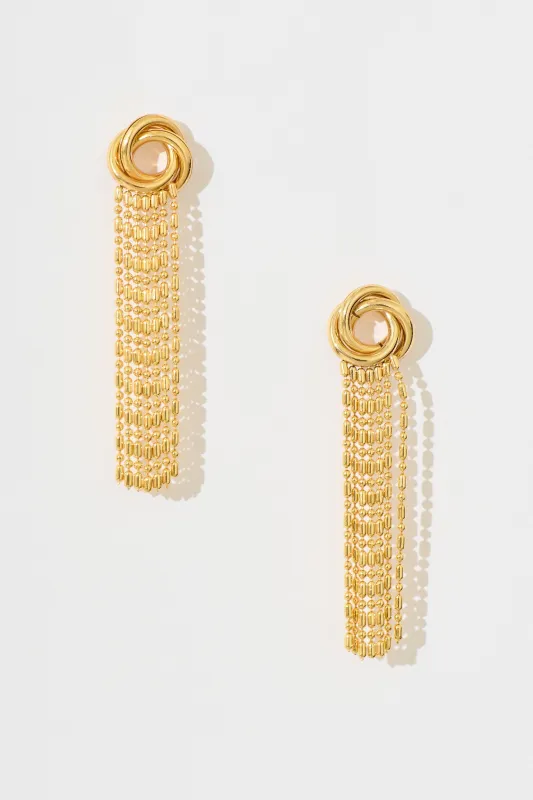 Stella Drop Earrings in 18K Gold Plated sold by St Frock