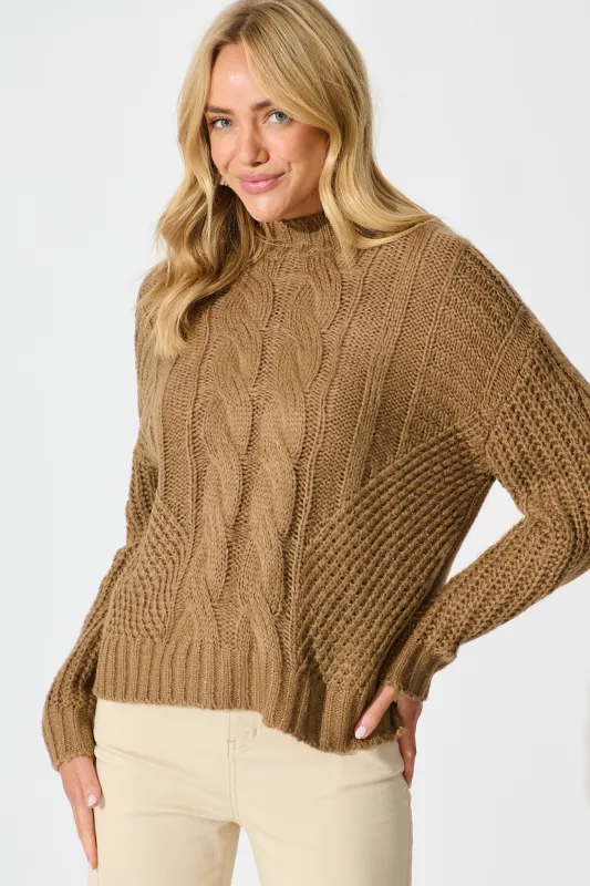 Notting Knit In Mocha sold by St Frock
