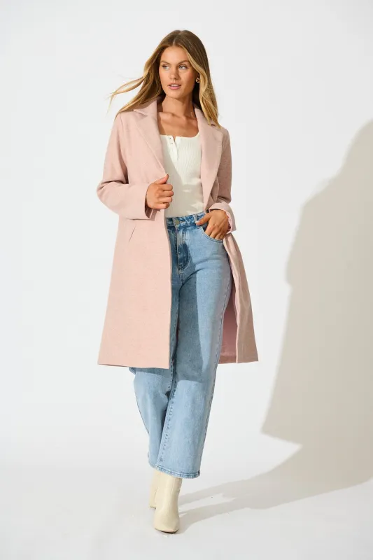 Shaniya Coat in Blush sold by St Frock