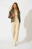 Look Twice Bomber Jacket in Brown Leatherette sold by St Frock
