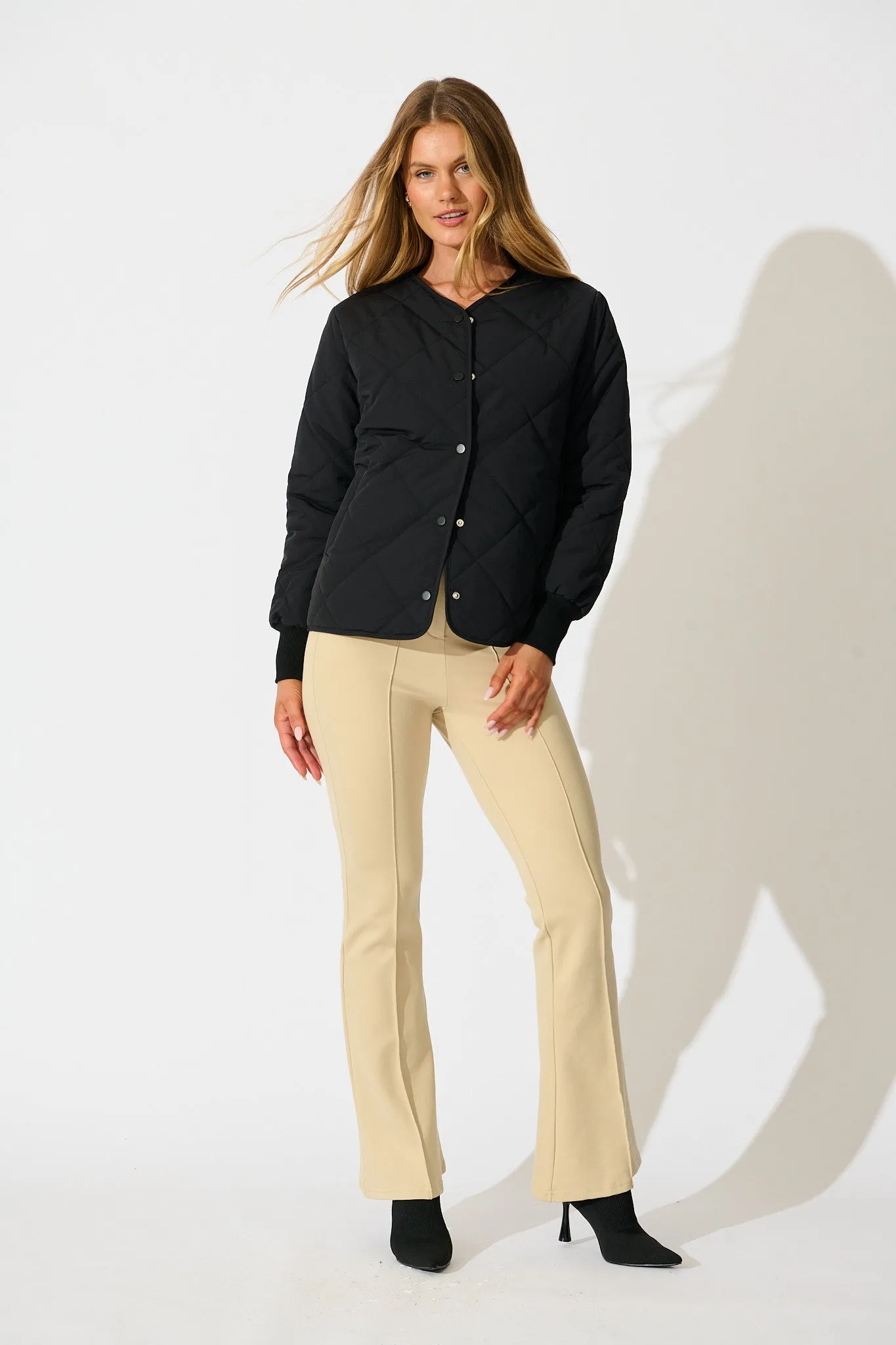 Most Wanted Quilted Jacket in Black sold by St Frock product image thumbnail 4