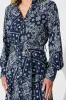 Stasia Maxi Dress in Navy with White Print sold by St Frock