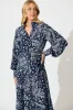 Stasia Maxi Dress in Navy with White Print sold by St Frock