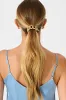 Chessa Metal Ponytail Cuff Hair Tie in Gold sold by St Frock
