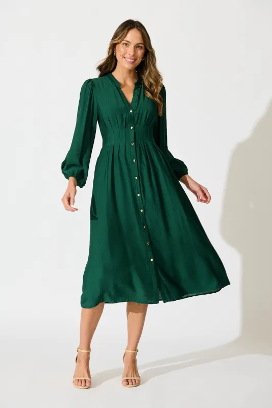 Casablanca Midi Dress in Green sold by St Frock