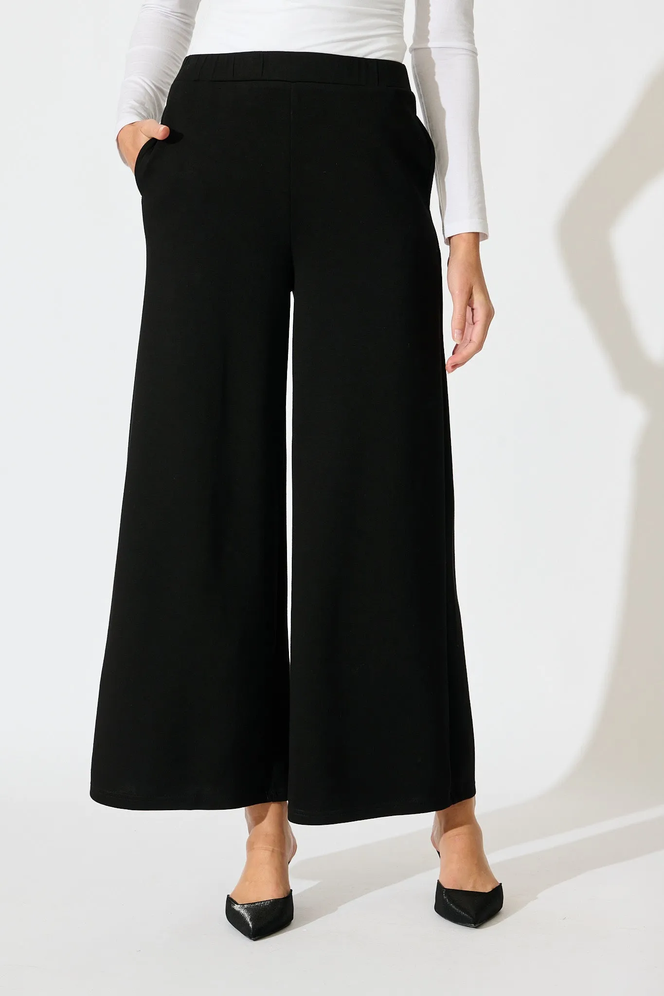 Jeannette Pant in Black sold by St Frock