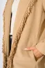 Fringe Fatale Coat in Camel sold by St Frock