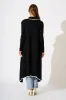 The Contrast Cameo Knit Cardigan in Black sold by St Frock