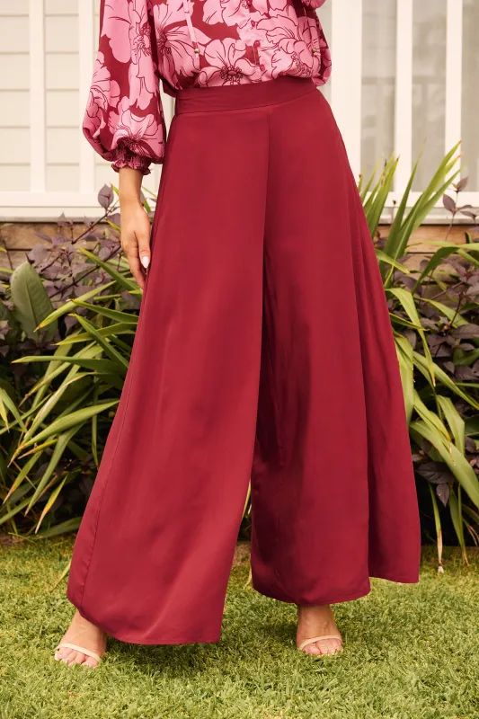 Denver Pant in Wine sold by St Frock