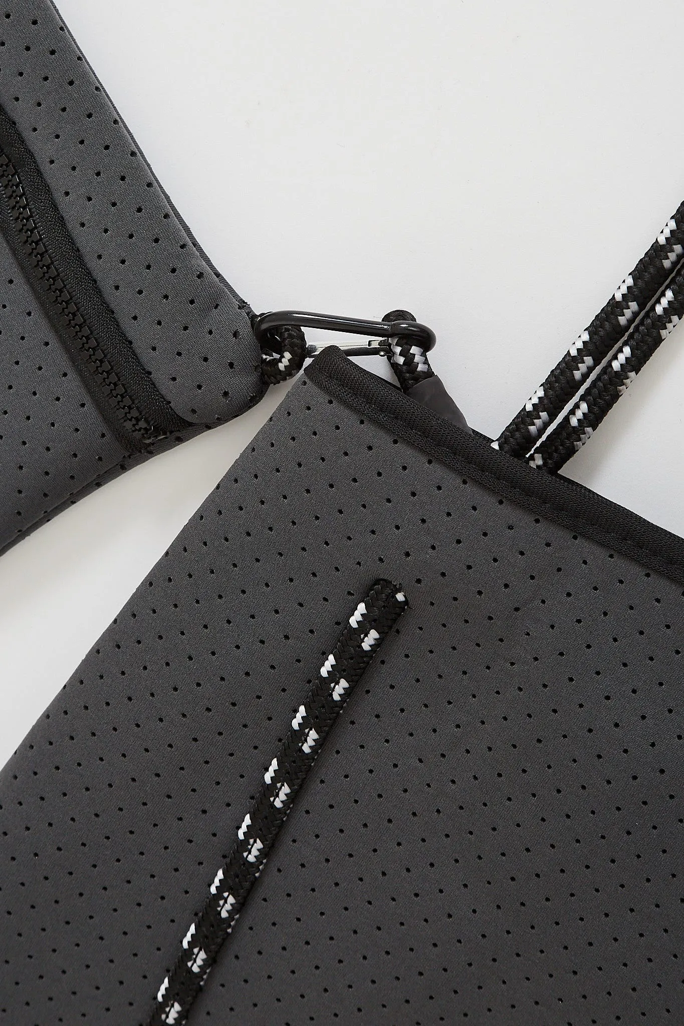 august + delilah Rania Neoprene Tote Bag in Grey sold by St Frock product image thumbnail 5