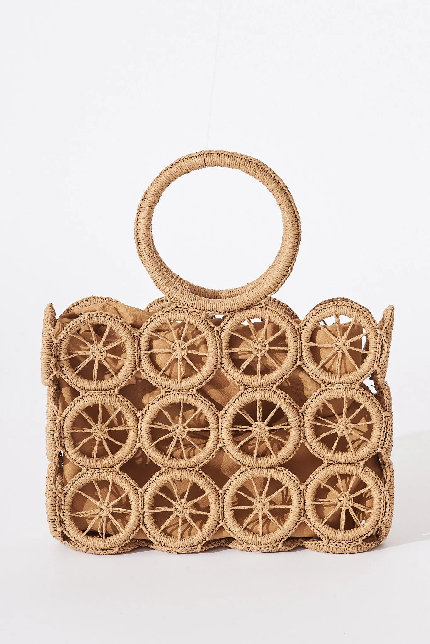 August + Delilah Kianty Straw Bag In Brown sold by St Frock product image thumbnail 3
