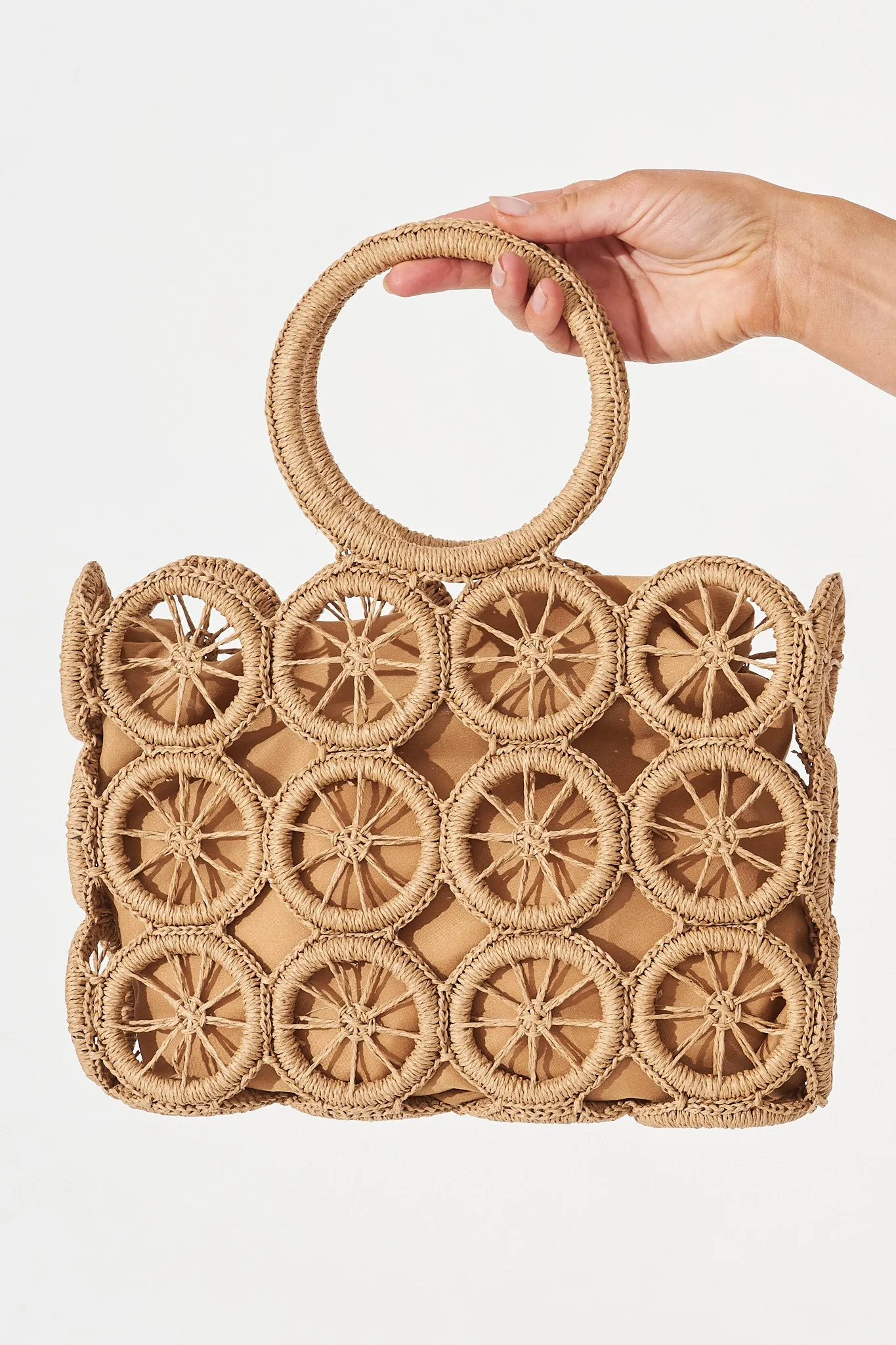 August + Delilah Kianty Straw Bag In Brown sold by St Frock product image thumbnail 2