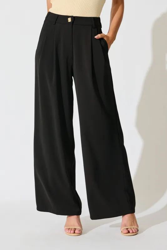 Office Hours Pant in Black sold by St Frock