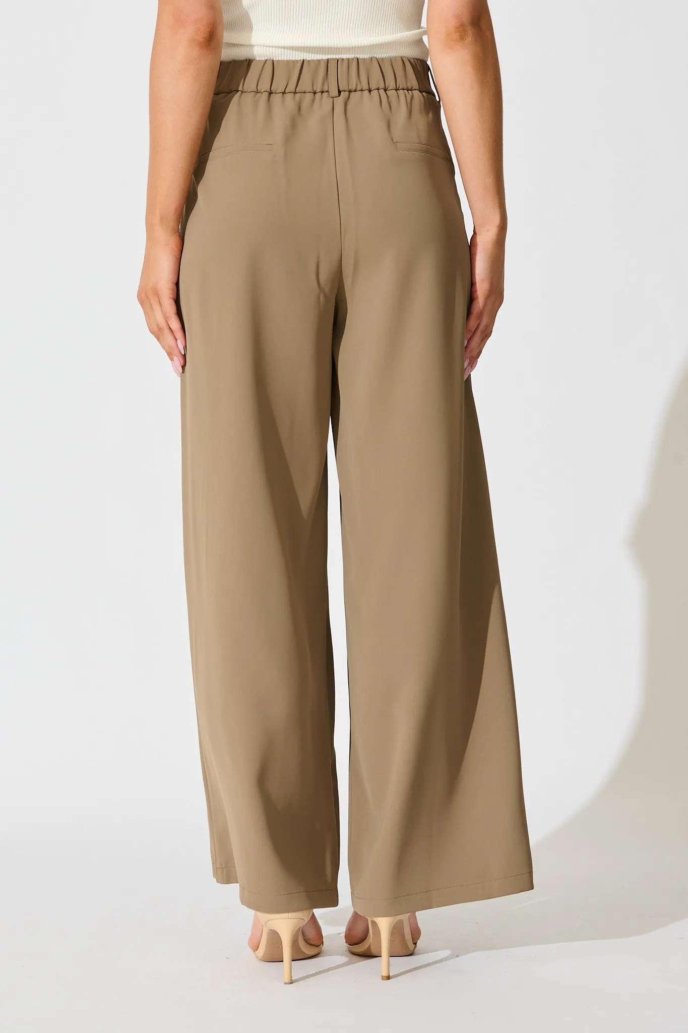 Office Hours Pant in Taupe sold by St Frock product image thumbnail 3