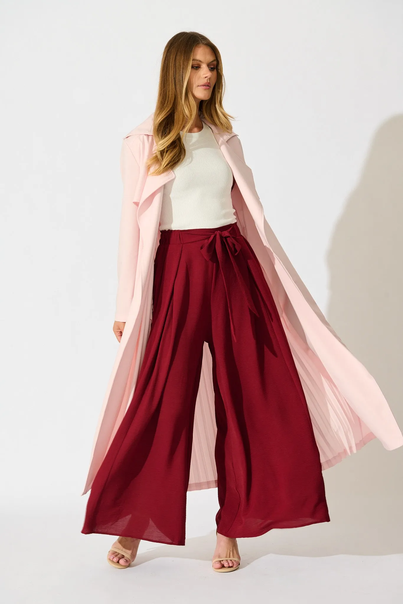 Captivating Trench Coat in Blush sold by St Frock product image thumbnail 4