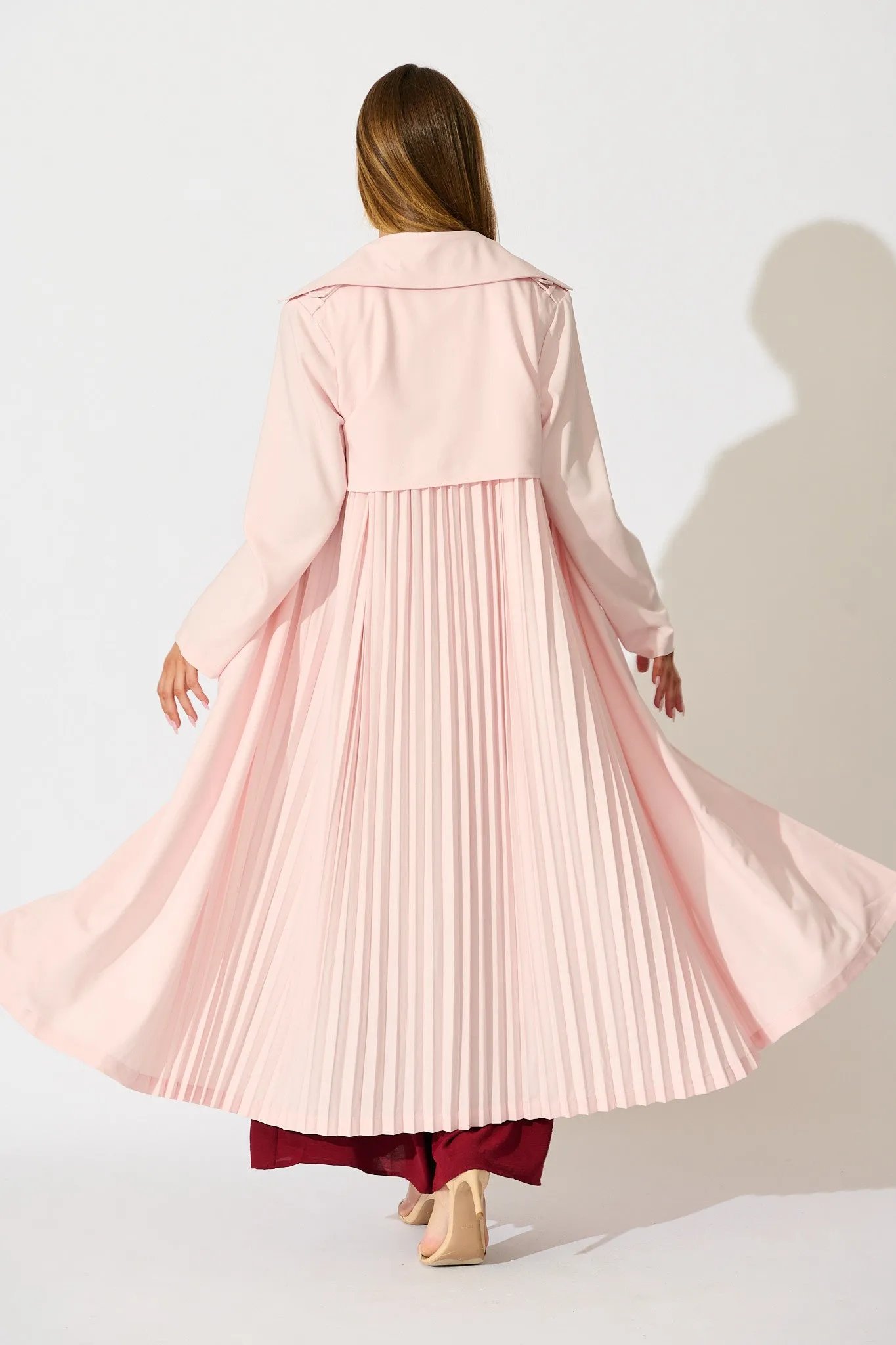 Captivating Trench Coat in Blush sold by St Frock