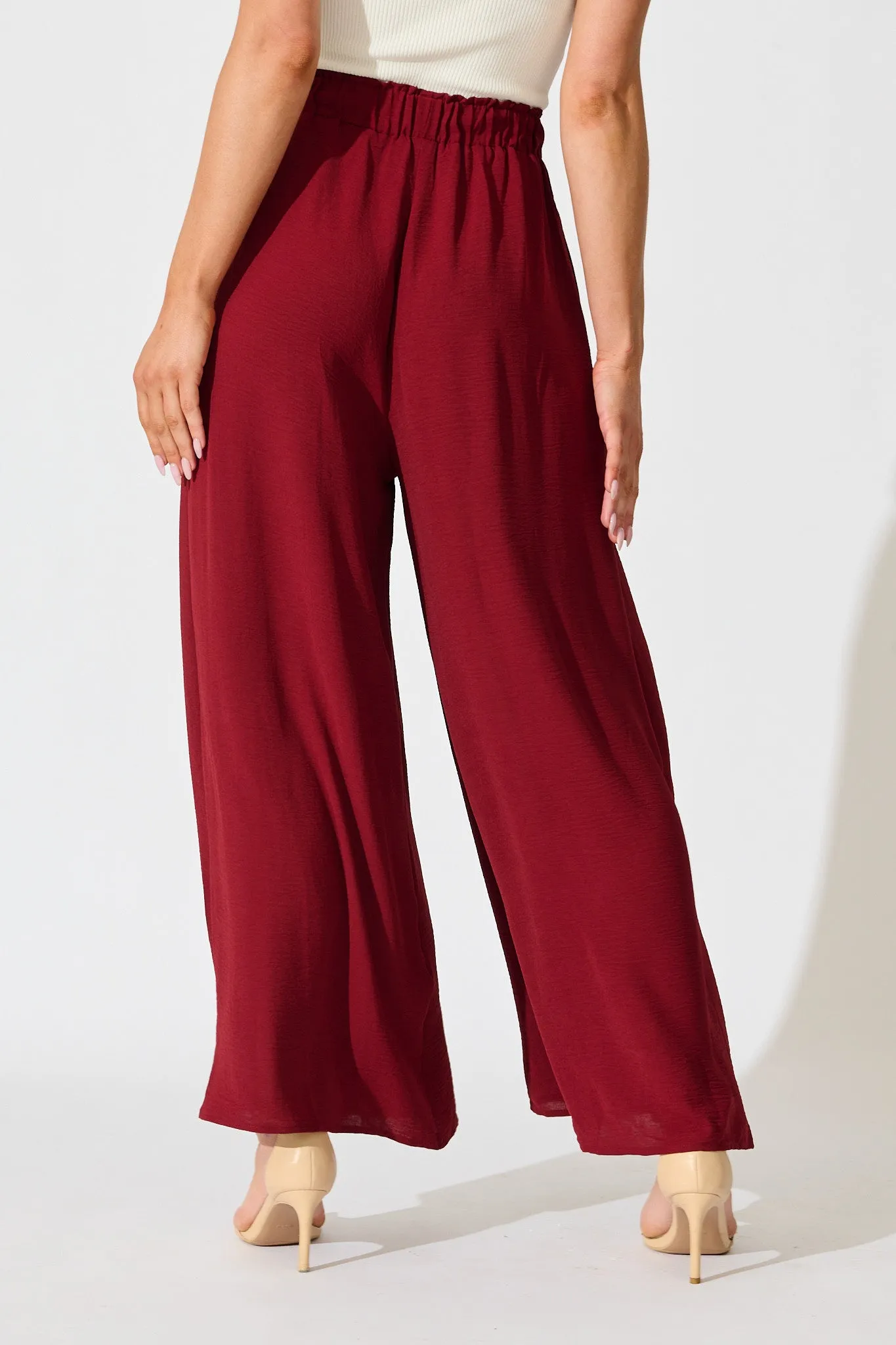 Page Pants in Wine sold by St Frock product image thumbnail 3