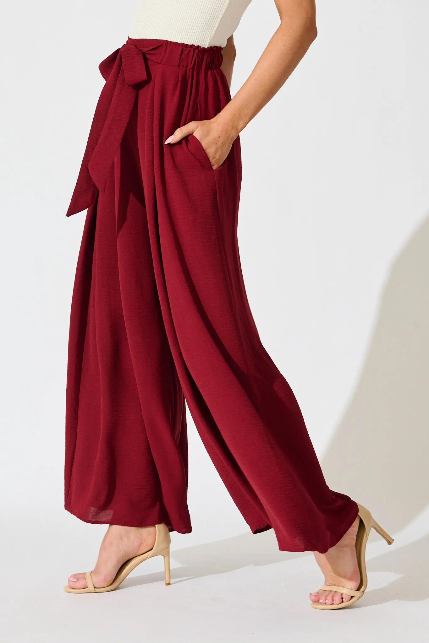 Page Pants in Wine sold by St Frock product image thumbnail 2