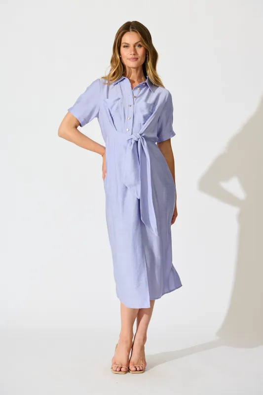 Isadora Midi Dress in Lilac sold by St Frock