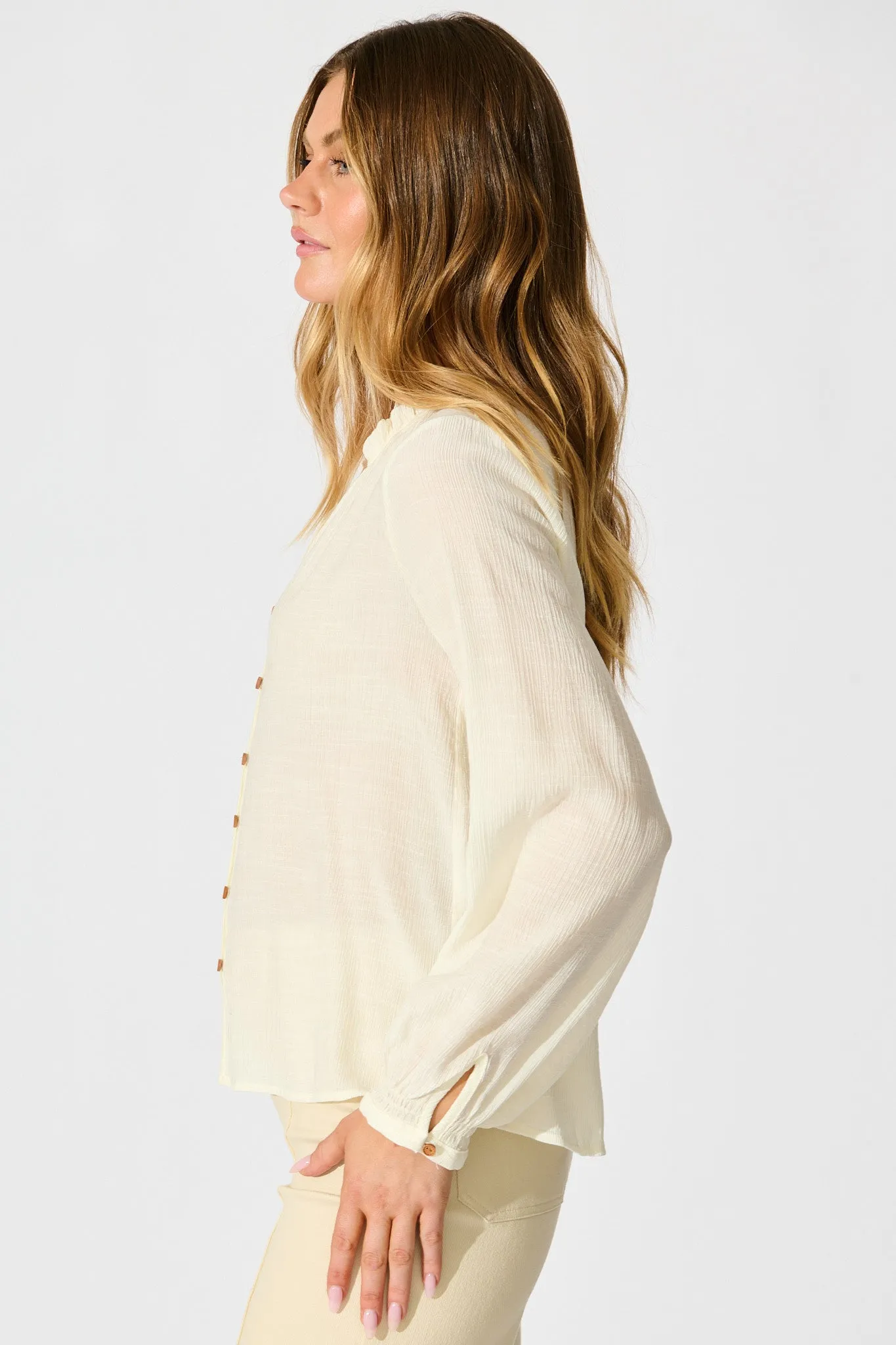 Marlowe Top in Cream sold by St Frock product image thumbnail 2