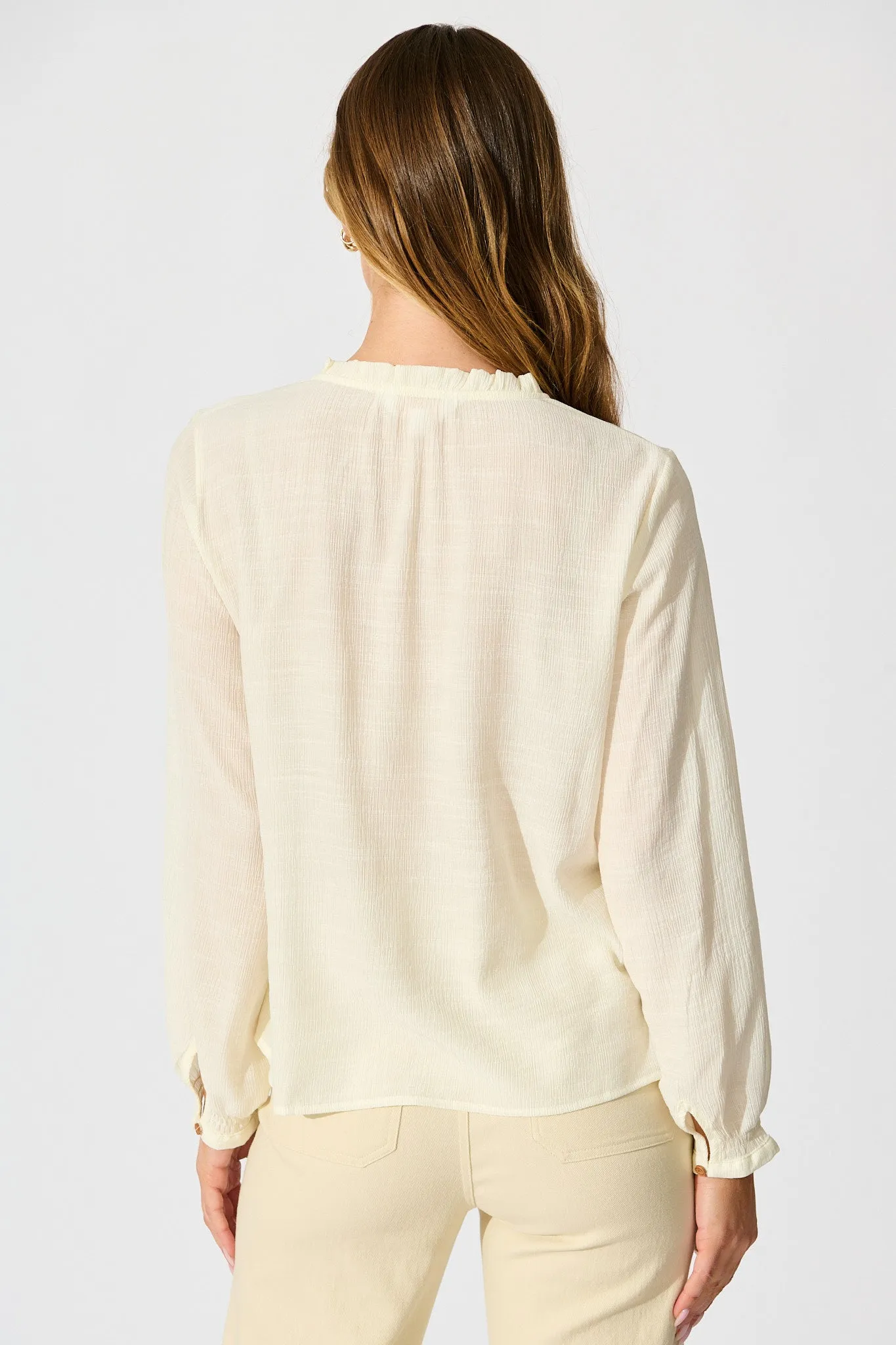Marlowe Top in Cream sold by St Frock product image thumbnail 3