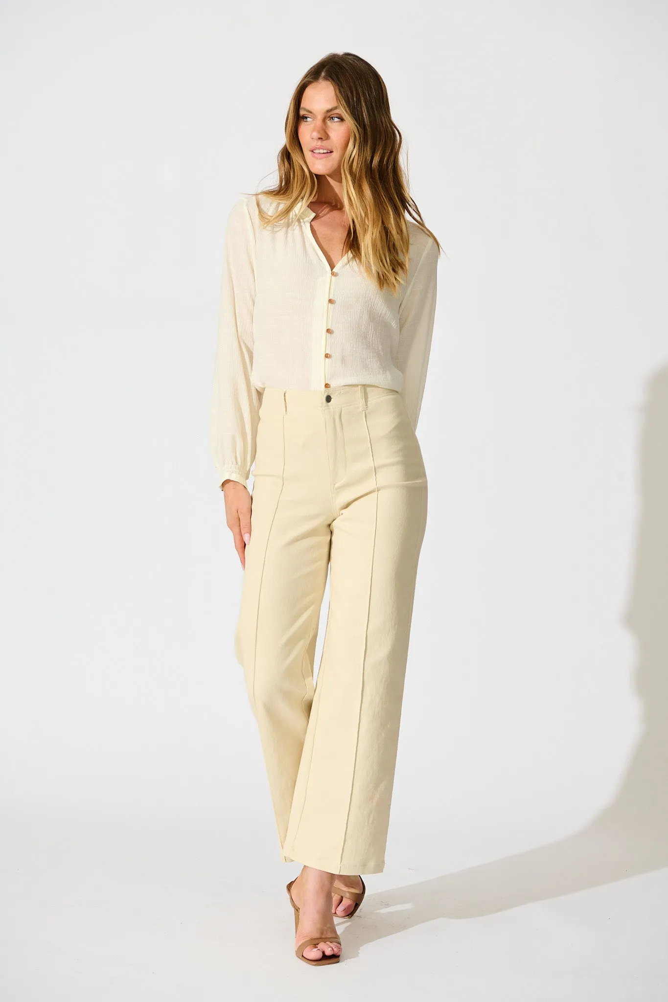 Marlowe Top in Cream sold by St Frock product image thumbnail 4