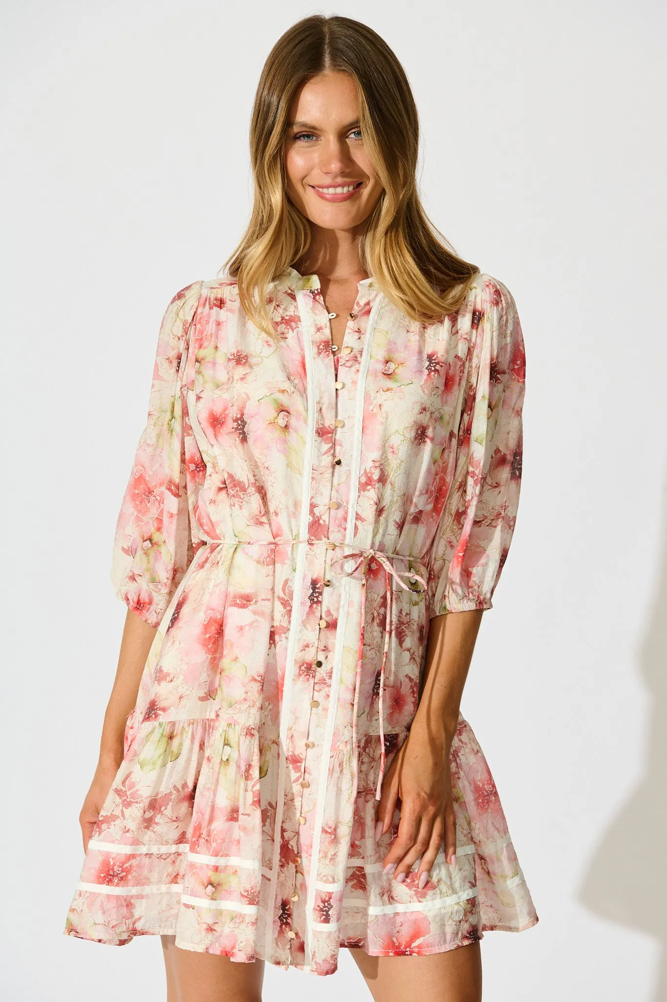 Lucinda Dress in Blush Floral sold by St Frock product image thumbnail 2