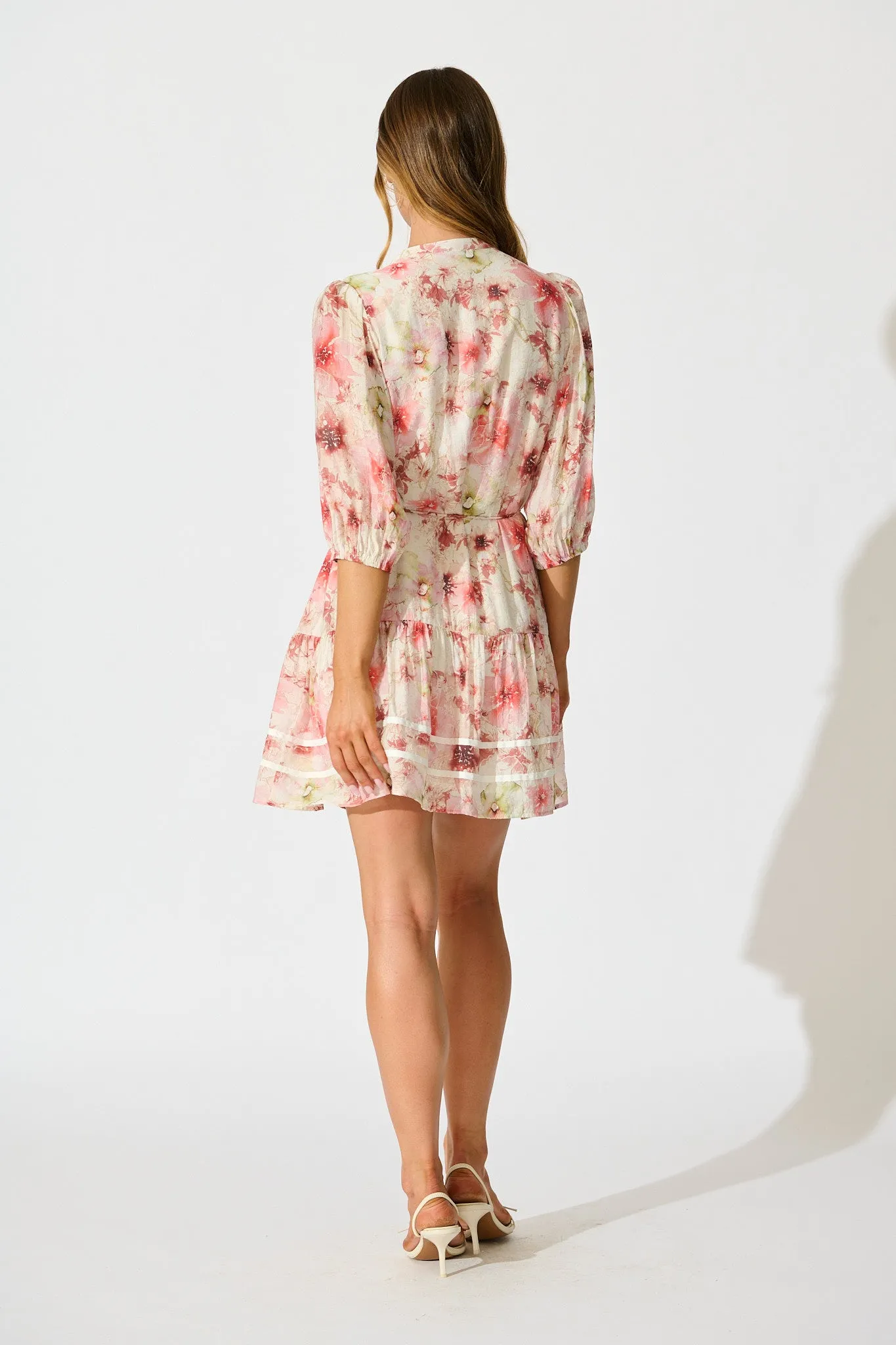 Lucinda Dress in Blush Floral sold by St Frock product image thumbnail 4