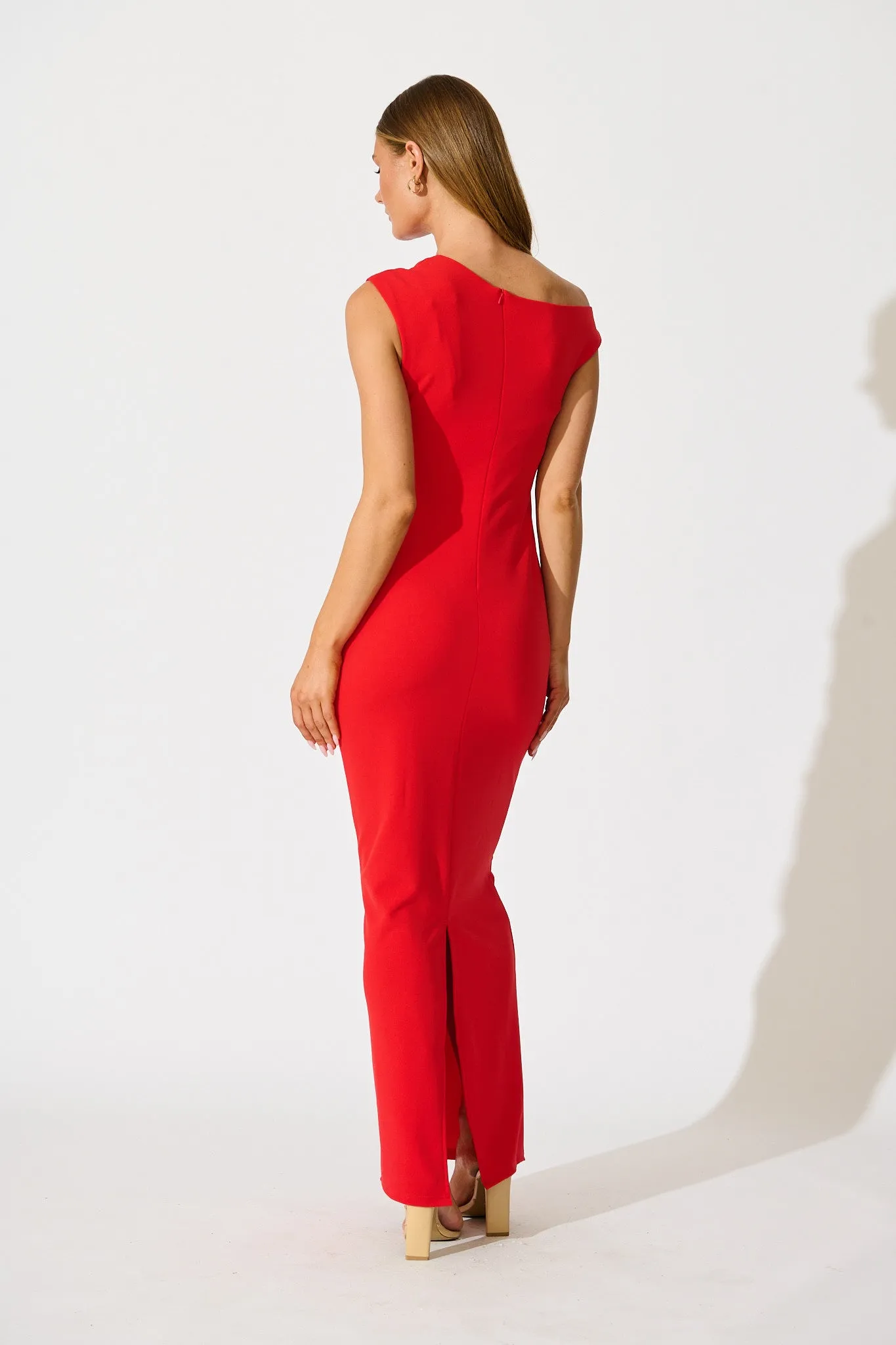 Belladonna Maxi Dress In Red sold by St Frock product image thumbnail 4