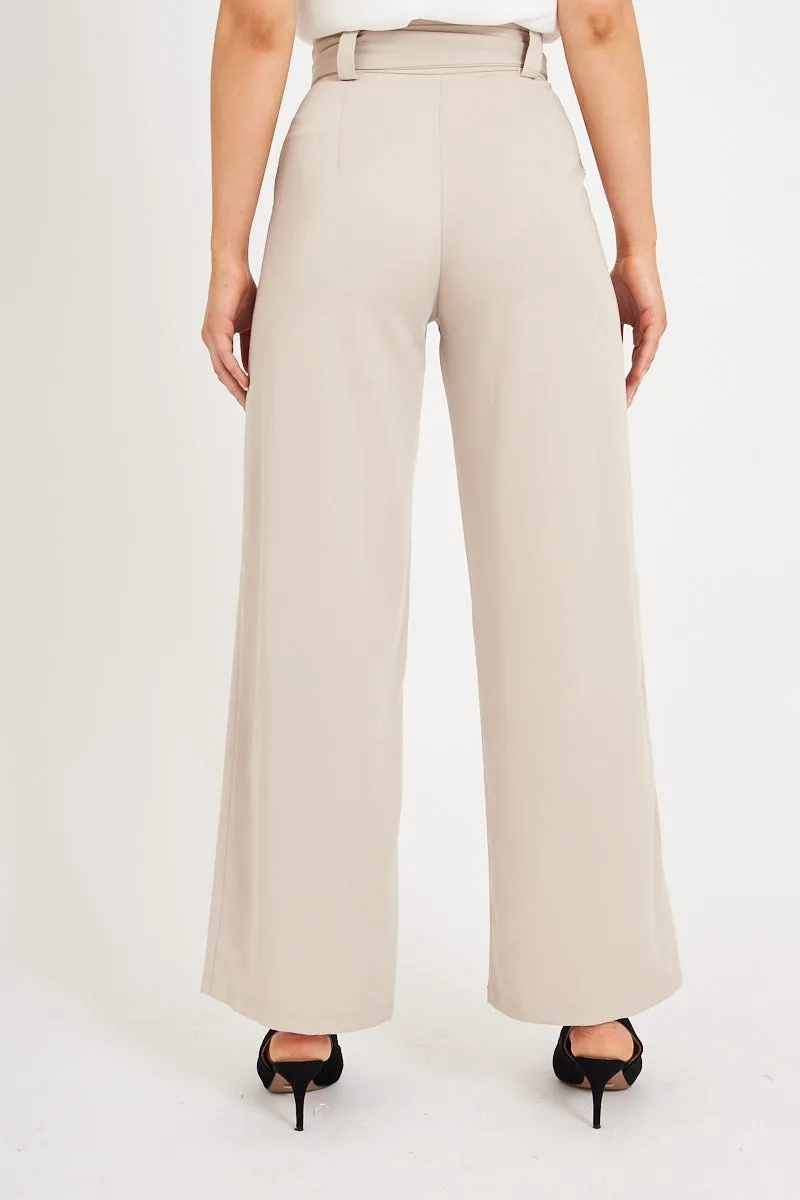 Alter Ego Pants In Beige sold by St Frock product image thumbnail 5