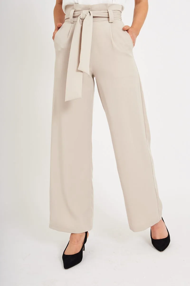 Alter Ego Pants In Beige sold by St Frock product image thumbnail 2