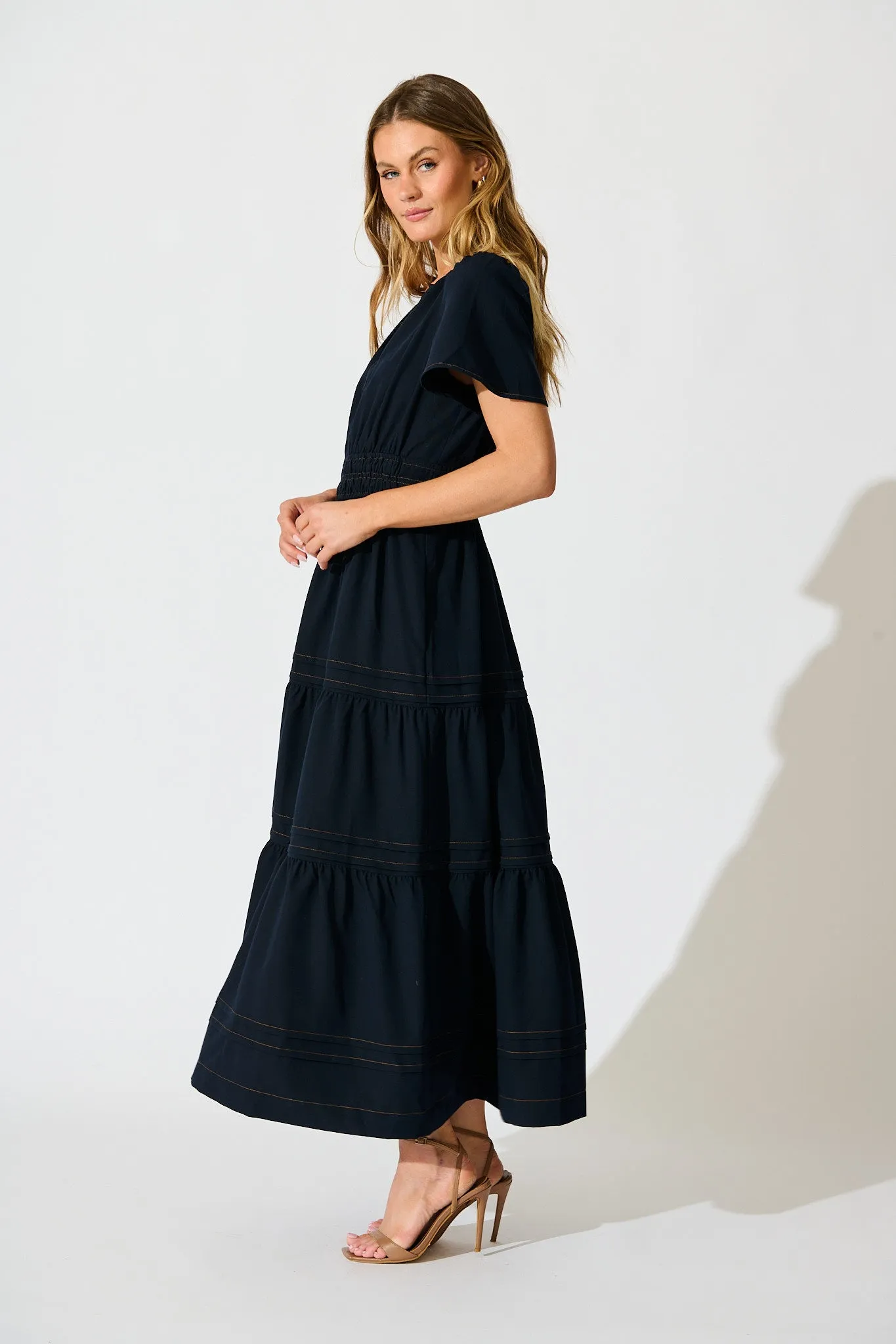 Florencia Maxi Dress in Navy sold by St Frock product image thumbnail 3