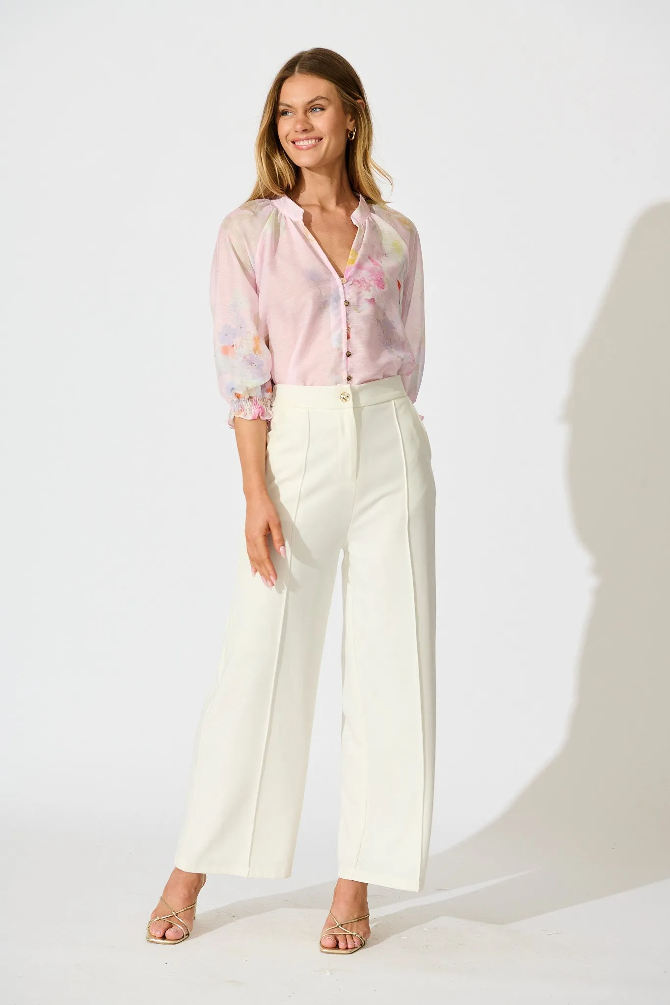 Martisha Top in Light Pink Floral sold by St Frock product image thumbnail 5