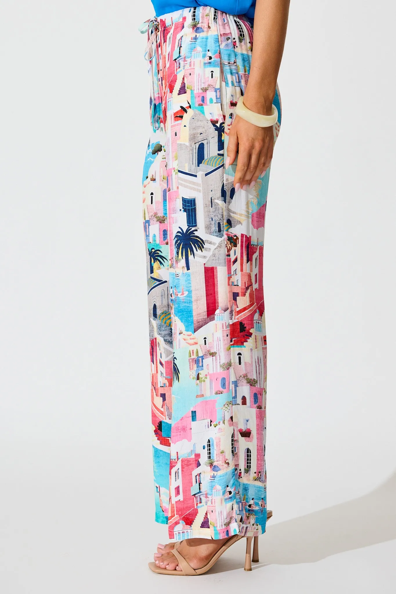 Sun-Kissed Sky Pant in Multi Print sold by St Frock product image thumbnail 2