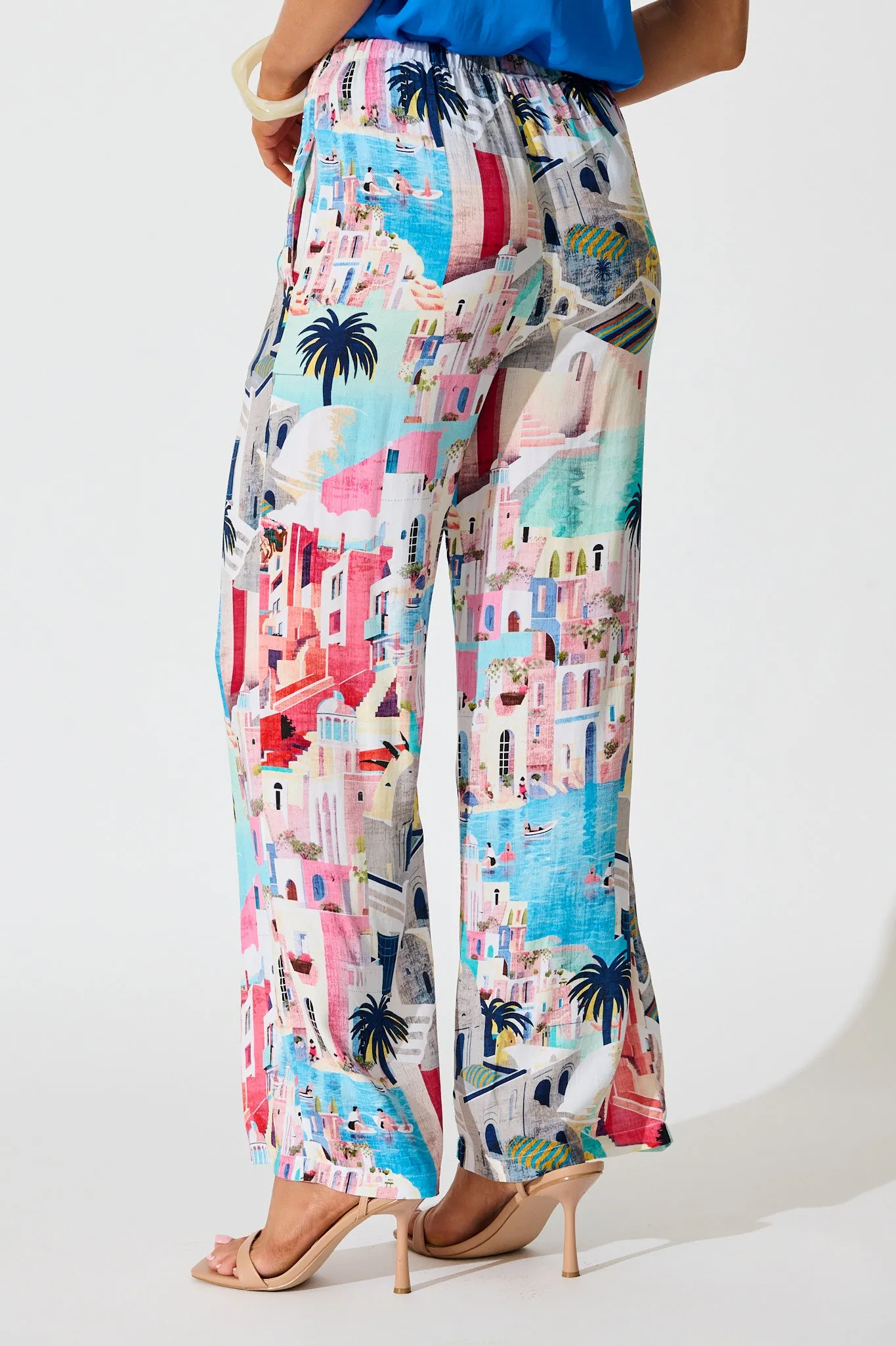 Sun-Kissed Sky Pant in Multi Print sold by St Frock product image thumbnail 3
