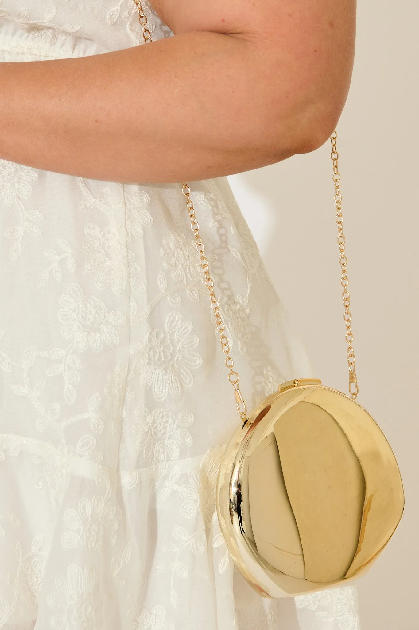 Celeste Clutch in Gold Metallic sold by St Frock product image thumbnail 2