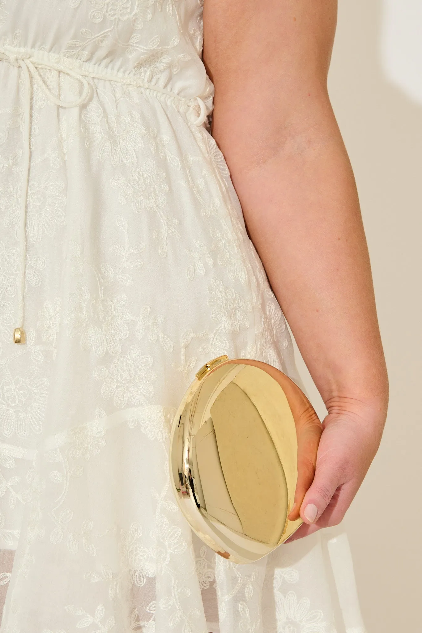 Celeste Clutch in Gold Metallic sold by St Frock product image thumbnail 3