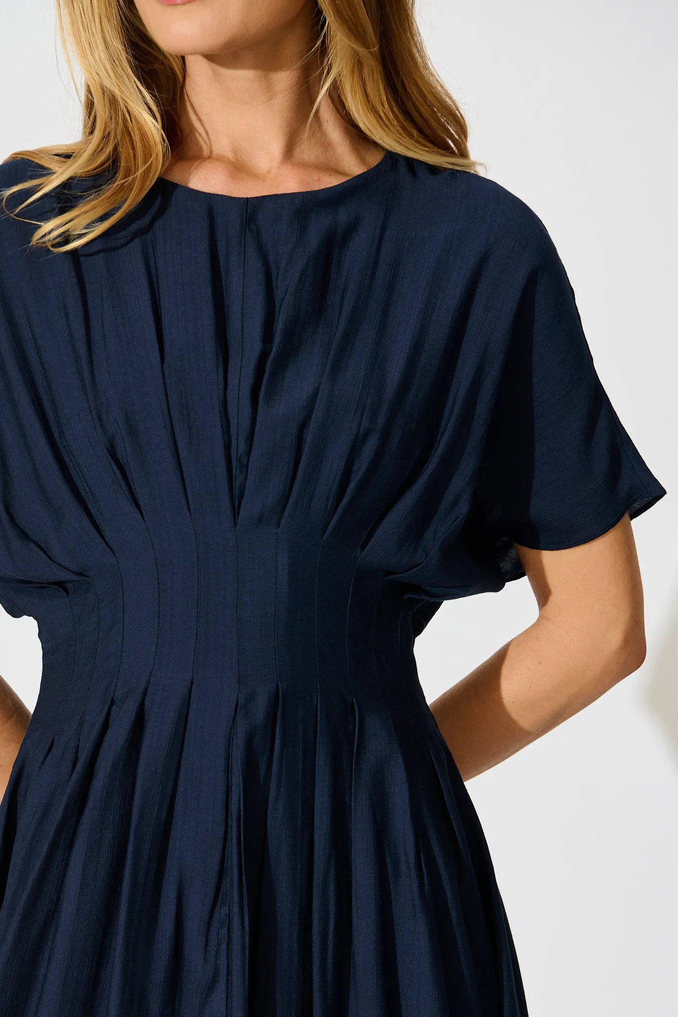 Elegance Echo Maxi Dress in Navy sold by St Frock product image thumbnail 5