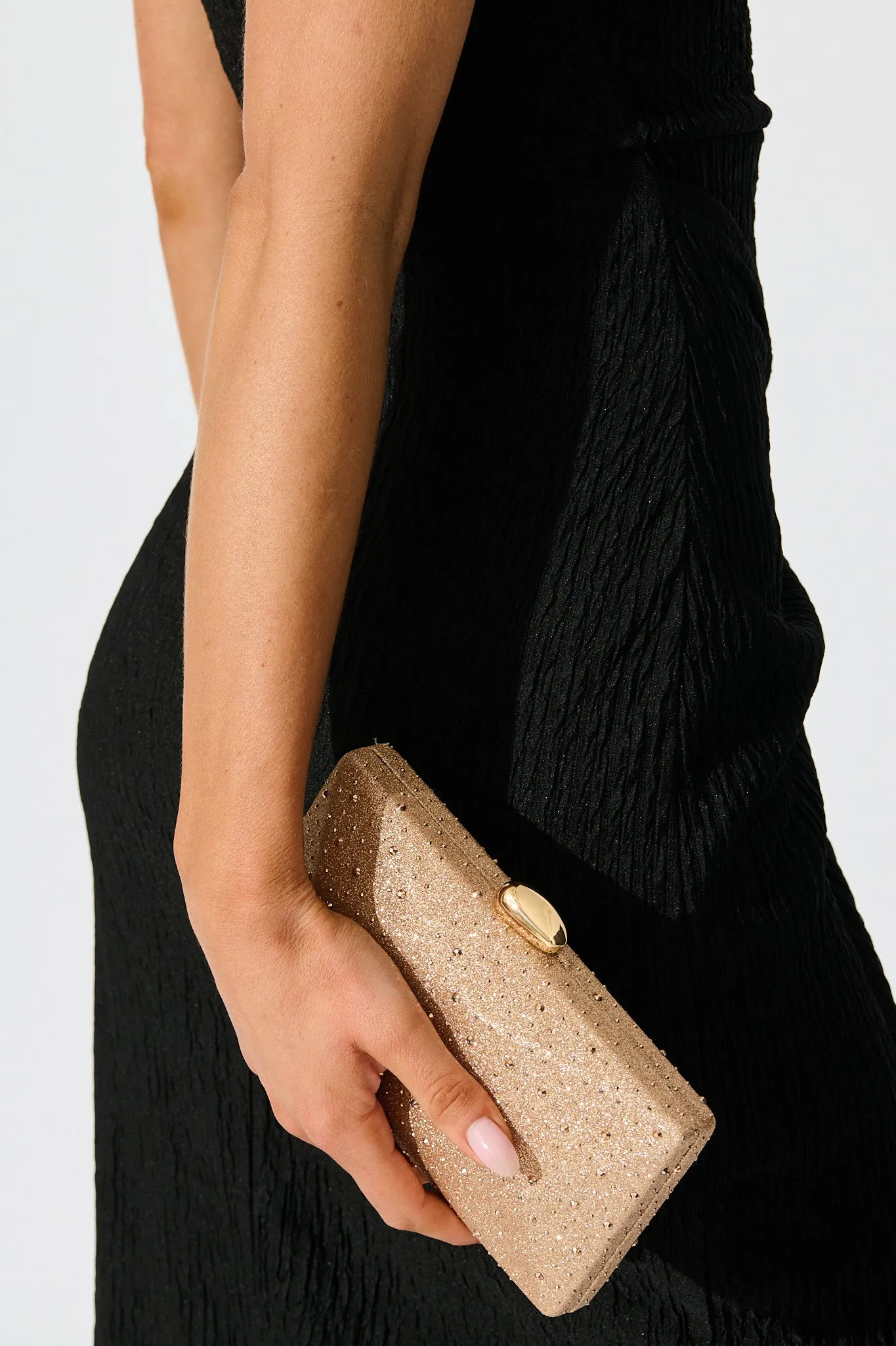 Clara Clutch Bag in Rose Gold sold by St Frock product image thumbnail 2