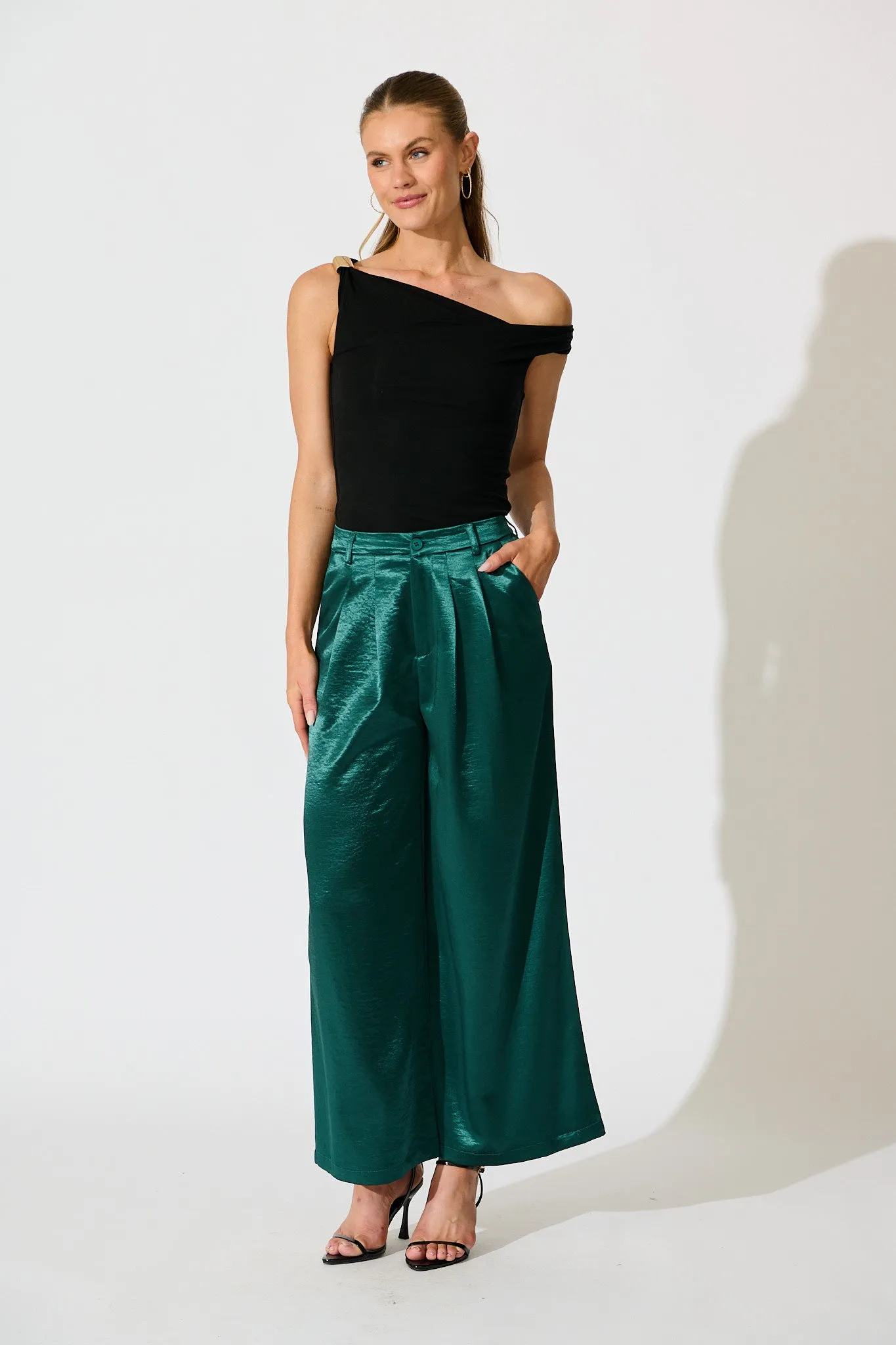 Ala Off Shoulder Top in Black sold by St Frock product image thumbnail 4